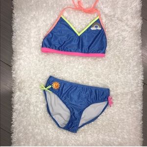 Cute two-piece swim suit
